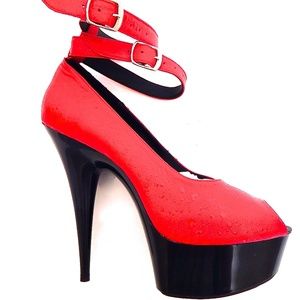 GASOLINE GLAMOUR RUSSIAN ROULETTE PEEPTOE PUMPS